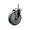 Service Caster 5'' Gray Polyurethane Wheel Swivel 7/16'' Grip Ring Stem Caster SCC-GR20S514-PPUB-716138 - alternate 1